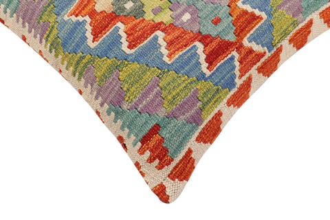 handmade Traditional Pillow Rust Blue Hand-made SQUARE 100% WOOL Hand woven turkish pillow2 x 2