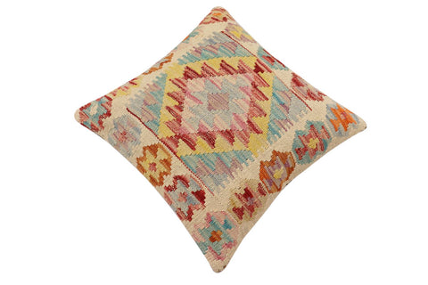 handmade Traditional Pillow Red Rust Hand-Woven SQUARE 100% WOOL Hand woven turkish pillow2 x 2