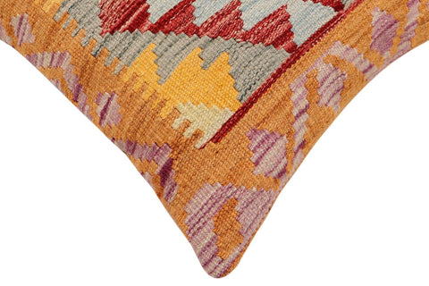 handmade Traditional Pillow Red Blue Hand-Woven SQUARE 100% WOOL Hand woven turkish pillow2 x 2