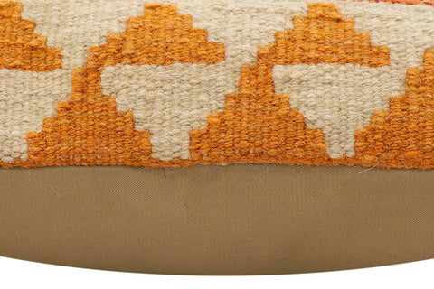 handmade Traditional Pillow Rust Blue Hand-Woven SQUARE 100% WOOL Hand woven turkish pillow2 x 2