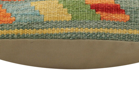 handmade Traditional Pillow Rust Blue Hand-Woven SQUARE 100% WOOL Hand woven turkish pillow2 x 2