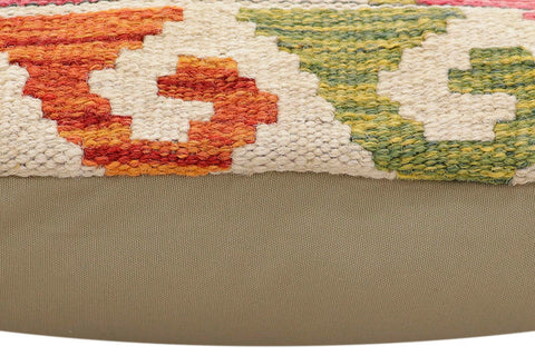 handmade Traditional Pillow Rust Blue Hand-Woven SQUARE 100% WOOL Hand woven turkish pillow2 x 2