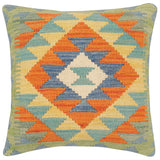 Boho Chic Keen Turkish Hand-Woven Kilim Pillow
