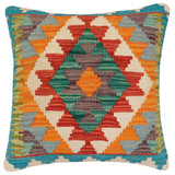 Rustic Tierney Turkish Hand-Woven Kilim Pillow