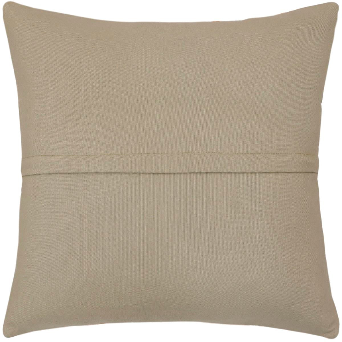 handmade Traditional Pillow Rust Blue Hand-Woven SQUARE 100% WOOL Hand woven turkish pillow2 x 2