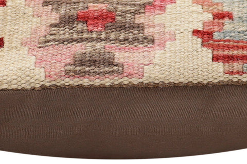 handmade Traditional Pillow Red Blue Hand-Woven SQUARE 100% WOOL  Hand woven turkish pillow  2 x 2