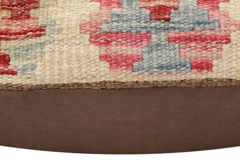 handmade Traditional Pillow Red Blue Hand-Woven SQUARE 100% WOOL Hand woven turkish pillow2 x 2
