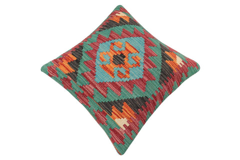 handmade Traditional Pillow Rust Red Hand-Woven SQUARE 100% WOOL Hand woven turkish pillow2 x 2