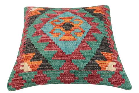 handmade Traditional Pillow Rust Red Hand-Woven SQUARE 100% WOOL Hand woven turkish pillow2 x 2