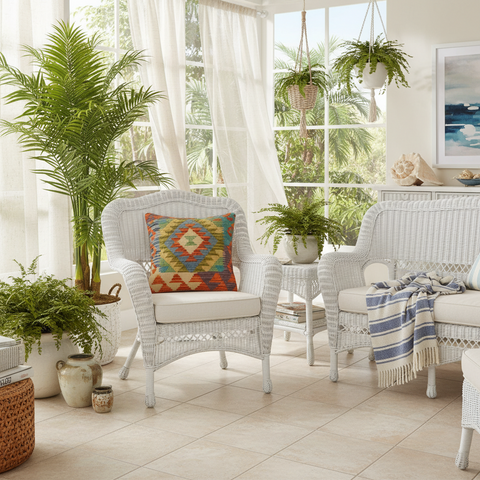 Southwestern Rooney Turkish Hand-Woven Kilim Pillow