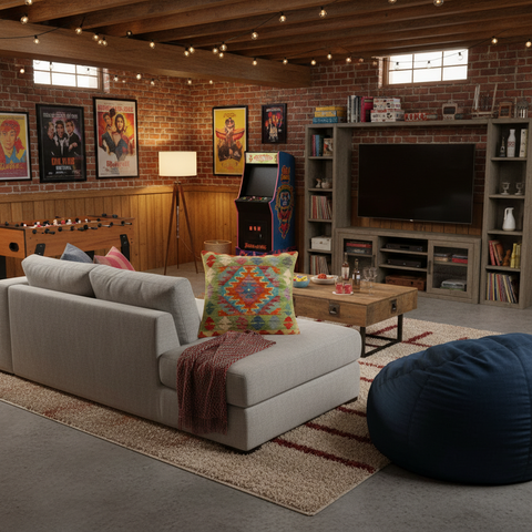 Tribal Georgiou Turkish Hand-Woven Kilim Pillow