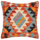 Rustic Rossi Turkish Hand-Woven Kilim Pillow