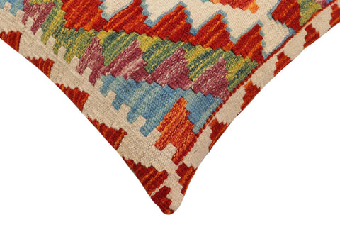 handmade Traditional Pillow Rust Beige Hand-Woven SQUARE 100% WOOL  Hand woven turkish pillow  PILLOW