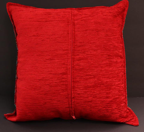handmade Geometric Pillow Red Blue Handmade RECTANGLE throw pillow 2X2