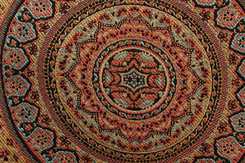 handmade Geometric Pillow Rust Gold Handmade RECTANGLE throw pillow 2X2