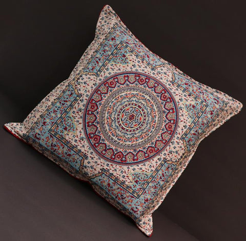handmade Geometric Pillow Ivory Red Handmade RECTANGLE throw pillow 2X2