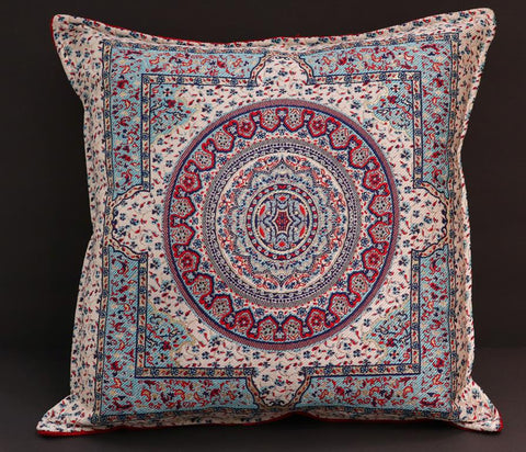 handmade Geometric Pillow Ivory Red Handmade RECTANGLE throw pillow 2X2