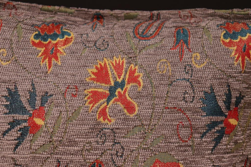 handmade Geometric Pillow Grey Rust Handmade RECTANGLE throw pillow 2 x 2