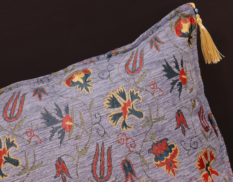 handmade Geometric Pillow Lavender Rust Handmade RECTANGLE throw pillow 2 x 2