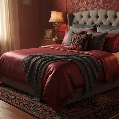 Arum Lilac Chenille Turkish Decorative Pillow