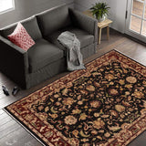 handmade Traditional Kafkaz Chobi Ziegler Black Red Hand Knotted RECTANGLE 100% WOOL area rug 9 x 11