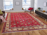 handmade Traditional Tabriz Red Beige Hand Knotted RECTANGLE 100% WOOL area rug 10x13