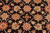 handmade Transitional Kafkaz Chobi Ziegler Brown Beige Hand Knotted RECTANGLE 100% WOOL area rug 8 x 10