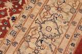 handmade Traditional Kafkaz Chobi Ziegler Rust Beige Hand Knotted RECTANGLE 100% WOOL area rug 8 x 9