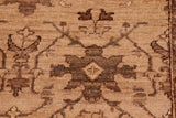 handmade Transitional Kafkaz Chobi Ziegler Tan Tan Hand Knotted RECTANGLE 100% WOOL area rug 8 x 10