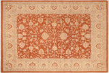 handmade Traditional Kafkaz Chobi Ziegler Rust Beige Hand Knotted RECTANGLE 100% WOOL area rug 8 x 10