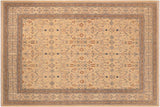 Shabby Chic Ziegler Contessa Tan Beige Hand-Knotted Wool Rug - 8'1'' x 9'9''