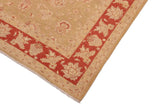 handmade Traditional Kafkaz Chobi Ziegler Green Rust Hand Knotted RECTANGLE 100% WOOL area rug 8 x 10