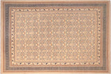 Classic Ziegler Vanna Beige Green Hand-Knotted Wool Rug - 8'3'' x 9'11''