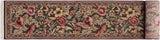 handmade Traditional Gulzar Brown Pink Hand Knotted RUNNER 100% WOOL area rug 3x13