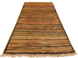 Shabby Chic Gabbeh Lida Beige/Brown Wool Rug - 2'10'' x 4'9''