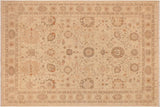 Shabby Chic Ziegler Rashida Beige Rust Hand-Knotted Wool Rug - 8'8'' x 11'8''
