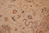 handmade Traditional Kafkaz Chobi Ziegler Beige Tan Hand Knotted RECTANGLE 100% WOOL area rug 9 x 12