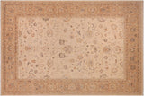 handmade Traditional Kafkaz Chobi Ziegler Beige Tan Hand Knotted RECTANGLE 100% WOOL area rug 9 x 12