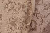 handmade Traditional Kafkaz Chobi Ziegler Beige Tan Hand Knotted RECTANGLE 100% WOOL area rug 10 x 13