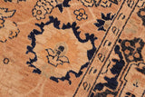 handmade Traditional Kafkaz Chobi Ziegler Rose Blue Hand Knotted RECTANGLE 100% WOOL area rug 6 x 9
