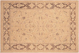 Boho Chic Ziegler Domenica Tan Brown Hand-Knotted Wool Rug - 5'11'' x 8'6''
