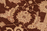handmade Traditional Kafkaz Chobi Ziegler Brown Beige Hand Knotted RECTANGLE 100% WOOL area rug 8 x 10