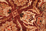 handmade Traditional Kafkaz Chobi Ziegler Brown Ivory Hand Knotted RECTANGLE 100% WOOL area rug 8 x 10