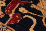 handmade Traditional Kafkaz Chobi Ziegler Blue Red Hand Knotted RECTANGLE 100% WOOL area rug 9 x 12
