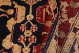 handmade Traditional Kafkaz Chobi Ziegler Blue Red Hand Knotted RECTANGLE 100% WOOL area rug 9 x 12