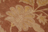 handmade Traditional Kafkaz Chobi Ziegler Lt. Brown Gold Hand Knotted RECTANGLE 100% WOOL area rug 9 x 12