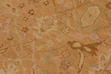 handmade Traditional Kafkaz Chobi Ziegler Tan Gold Hand Knotted RECTANGLE 100% WOOL area rug 9 x 12