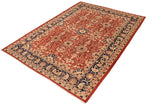 handmade Traditional Kafkaz Chobi Ziegler Rust Drk. Blue Hand Knotted RECTANGLE 100% WOOL area rug 10 x 14