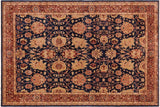 handmade Traditional Kafkaz Chobi Ziegler Blue Lt. Brown Hand Knotted RECTANGLE 100% WOOL area rug 10 x 14