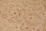 handmade Traditional Kafkaz Chobi Ziegler Beige Brown Hand Knotted RECTANGLE 100% WOOL area rug 10 x 13